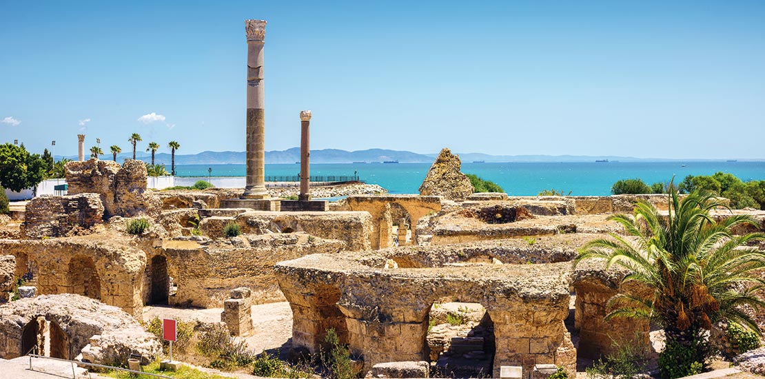 The ancient ruins of Carthage in Tunis, Tunisia
